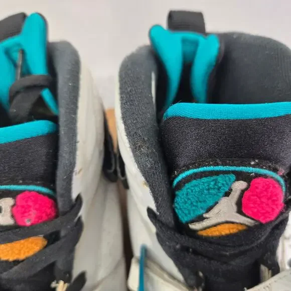 Jordan 8 Retro South Beach 2018 White Turbo Green Sneakers Mens 10 305381-113 - Picture 7 of 12